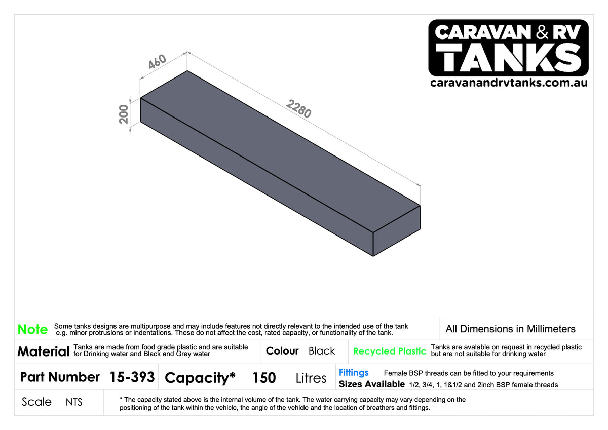 General Purpose Tank 150L [15-393]