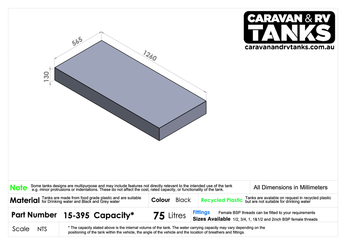 General Purpose Tank 75L [15-395]