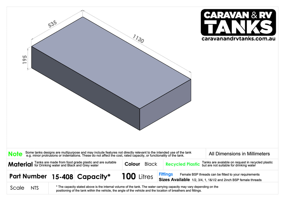 General Purpose Tank 100L [15-408]