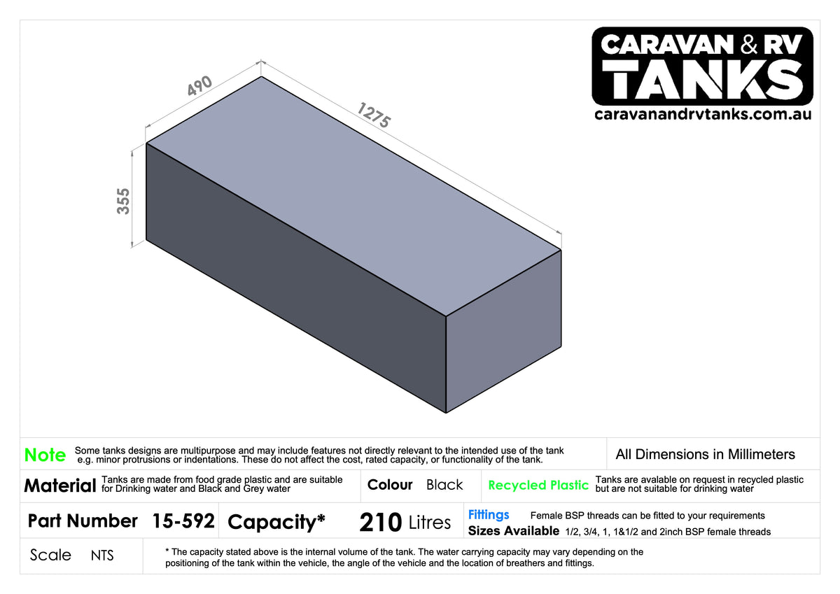 General Purpose Tank 210L [15-592]