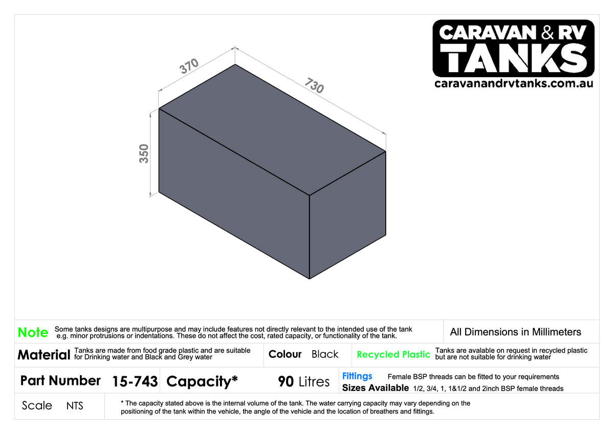 General Purpose Tank 90L [15-743]
