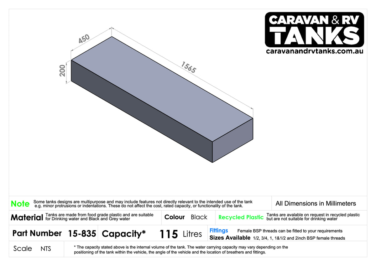 General Purpose Tank 115L [15-835]