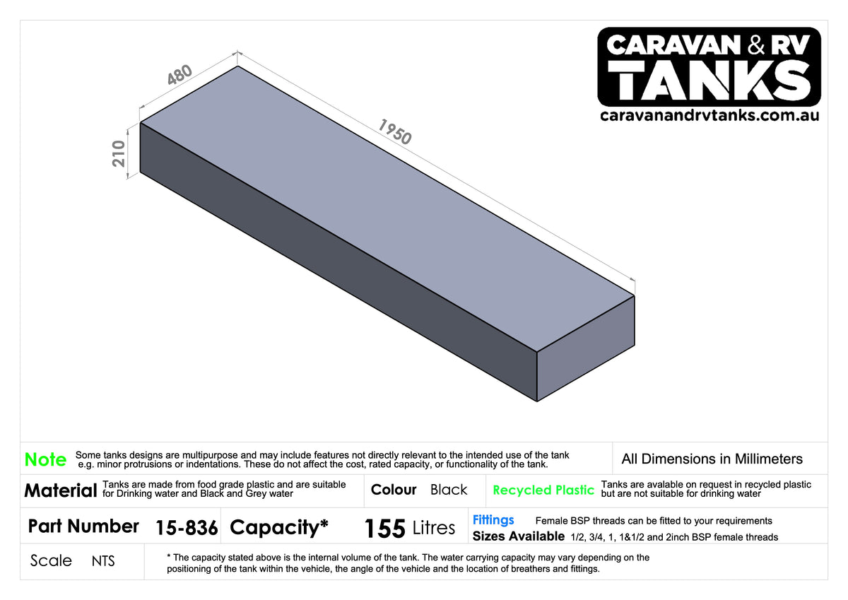 General Purpose Tank 155L [15-836]