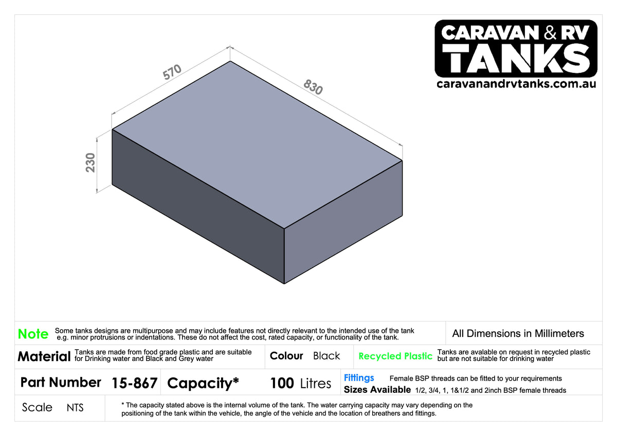 General Purpose Tank 100L [15-867]