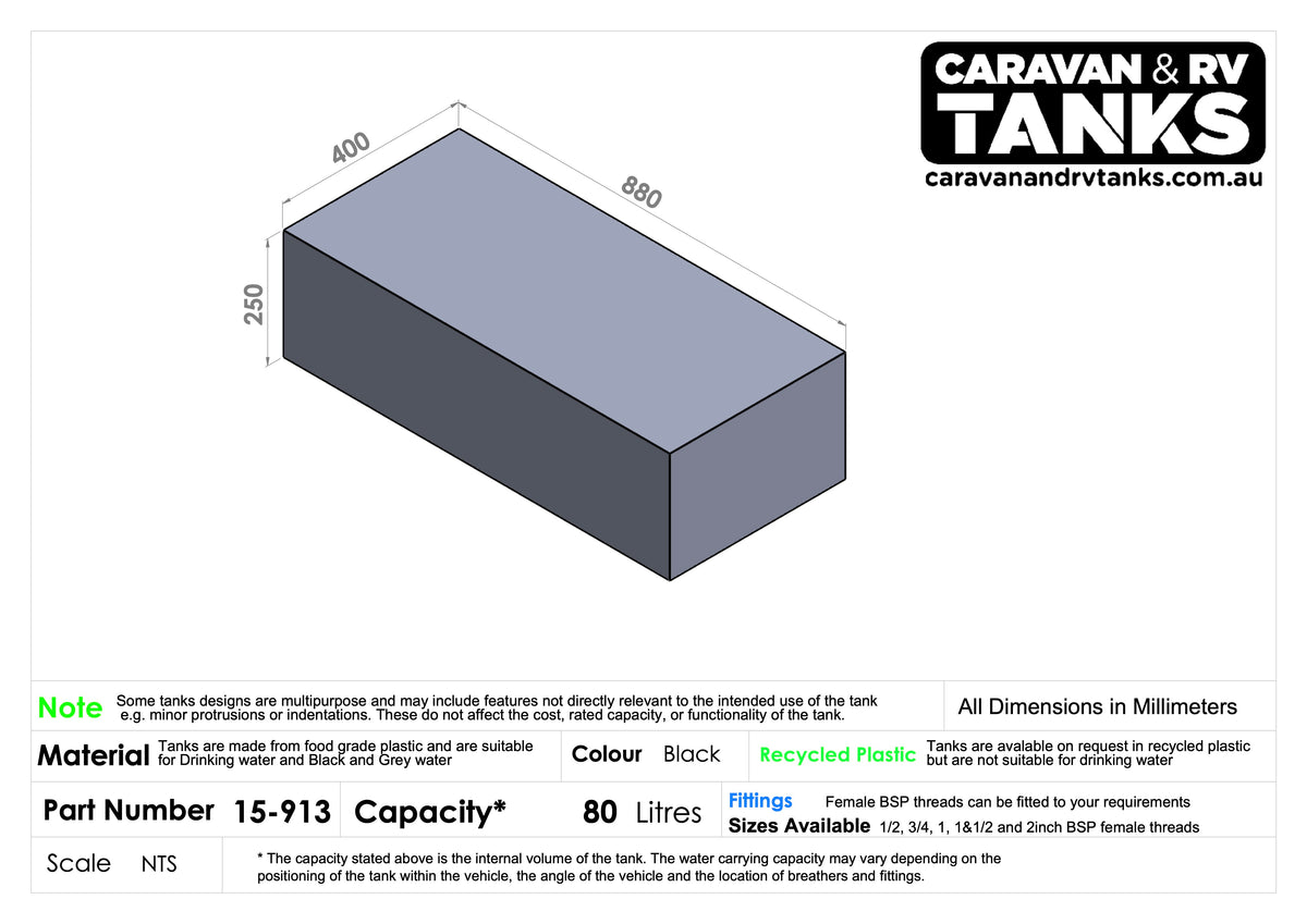 General Purpose Tank 80L [15-913]