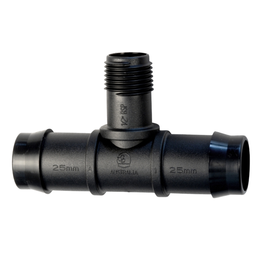 3/4" BSP x 25mm Threaded Tee