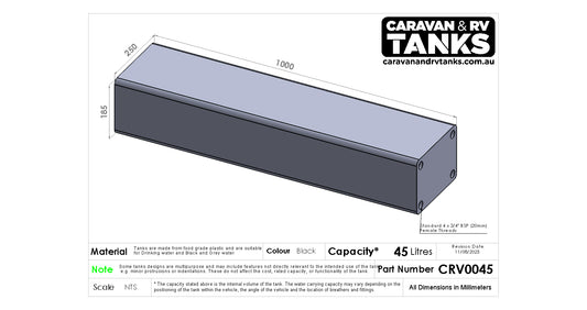 Caravan & RV Tank 45L [CRV0045]