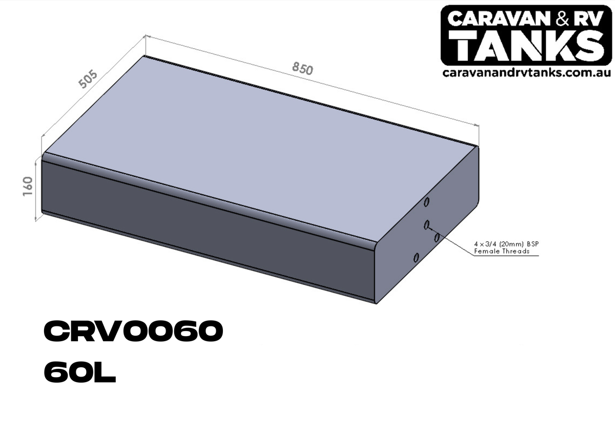 Caravan & RV Tank 60L [CRV0060]