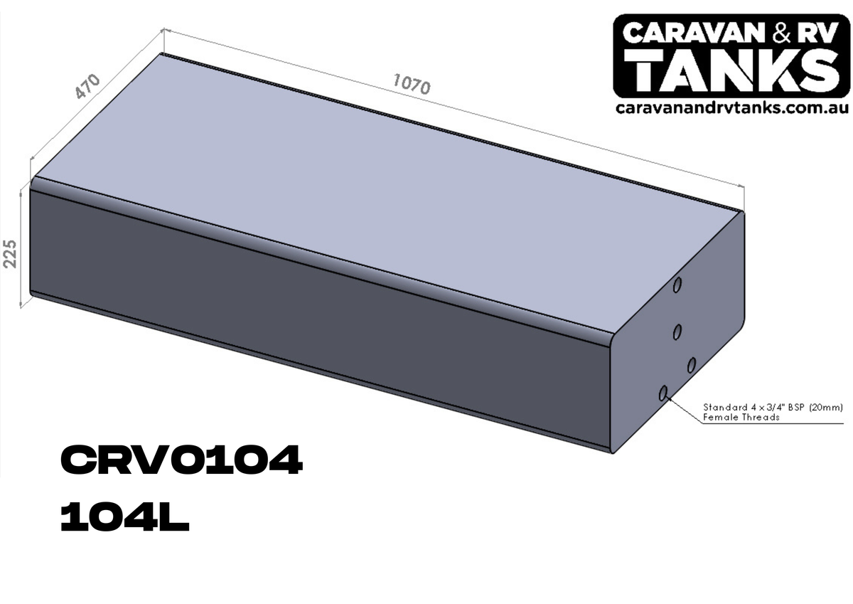 Caravan & RV Tanks 104L [CRV0104]