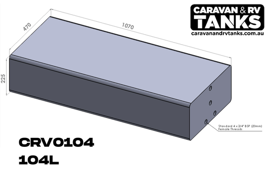 Caravan & RV Tanks 104L [CRV0104]